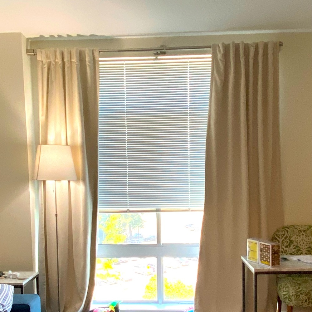 WestElm Worn Velvet Curtain w/Blackout, Alabaster, 2 panels, I have a total of 4